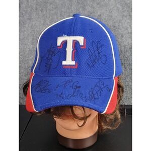 New Era Texas Rangers Autographed Fitted Baseball Cap MLB 39Thirty‎ Men Sz S-M